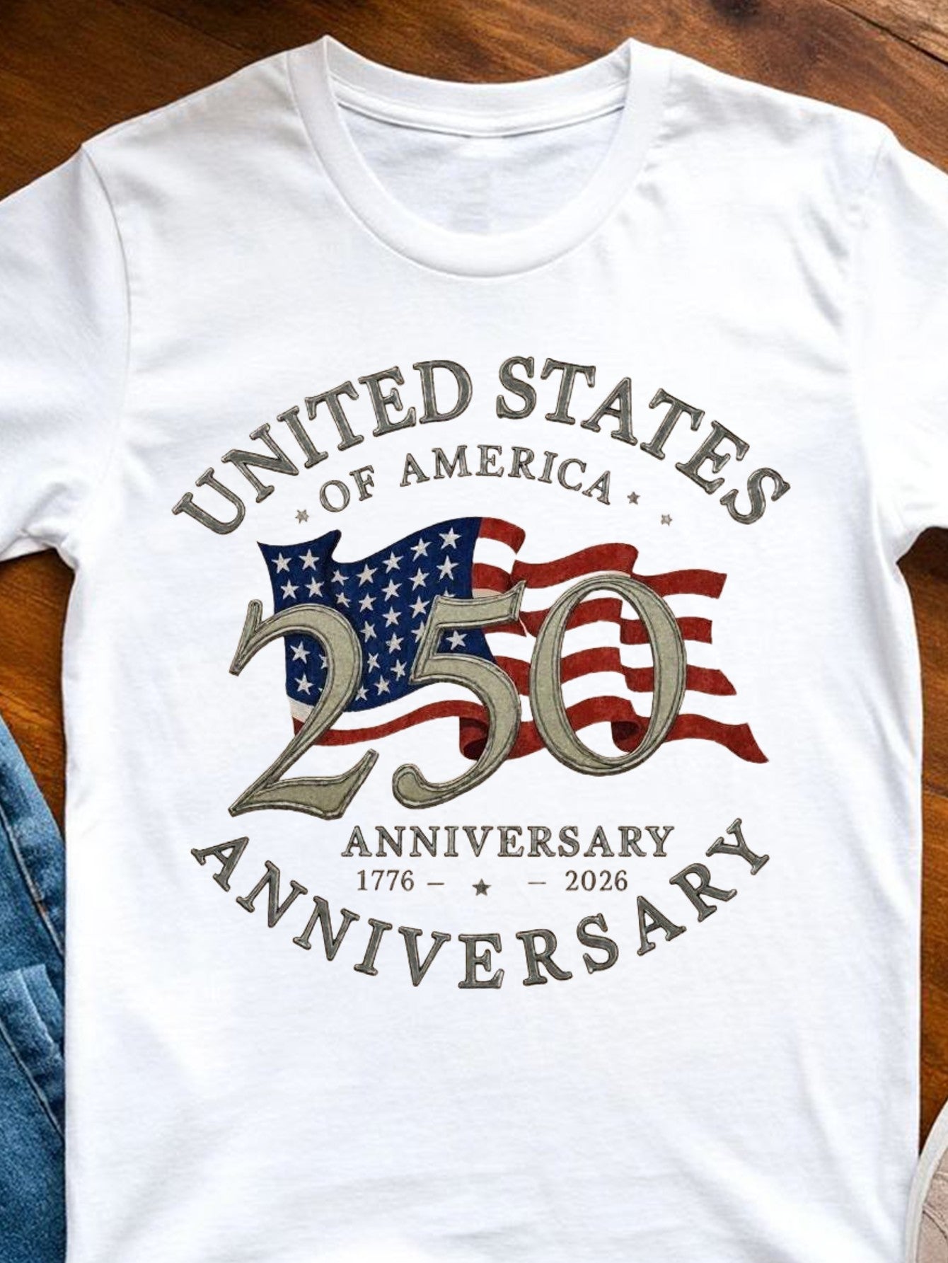 1776–2026 Stars & Stripes 250th Anniversary Tee