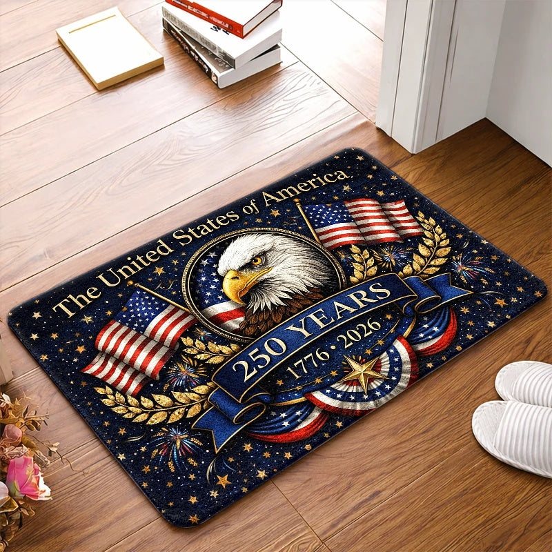 1776–2026 Commemorative Floor Mat — Non-Slip Patriotic Doormat