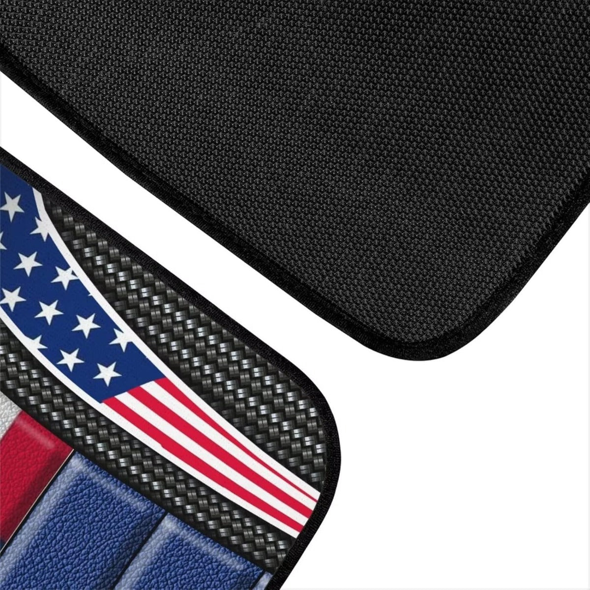 American Flag Car Floor Mats — Patriotic 4-Piece Set