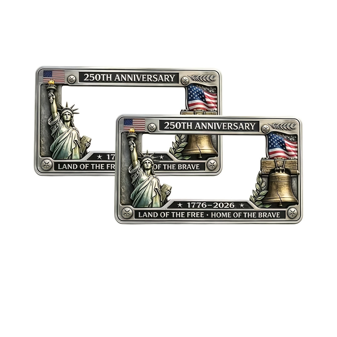 250th Anniversary License Plate Frame + Commemorative Medal Set